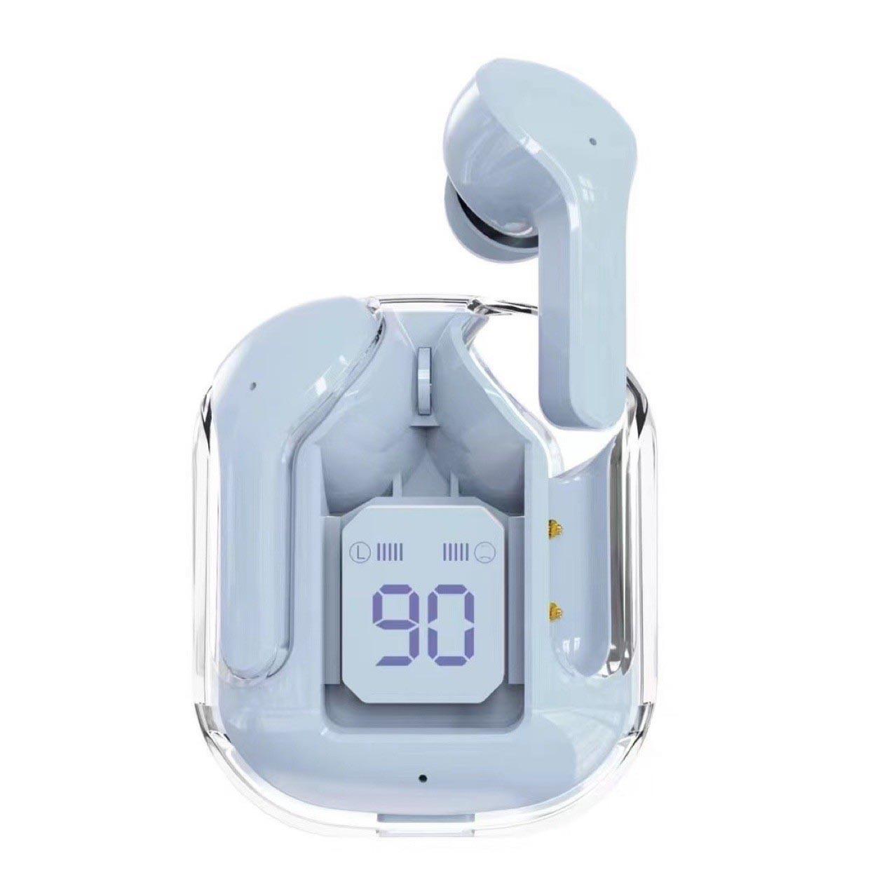 Auriculares transparentes con pantalla